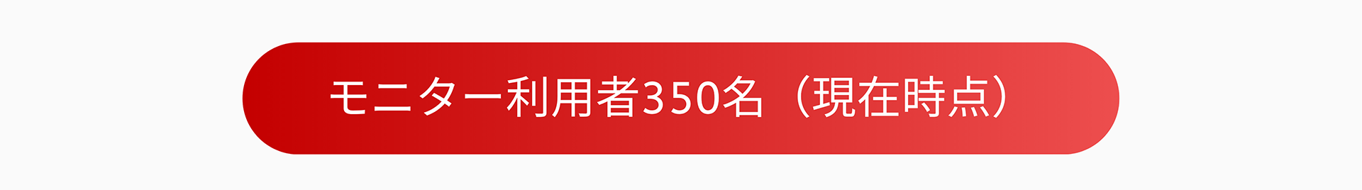 モニター利用者350名(現在時点)